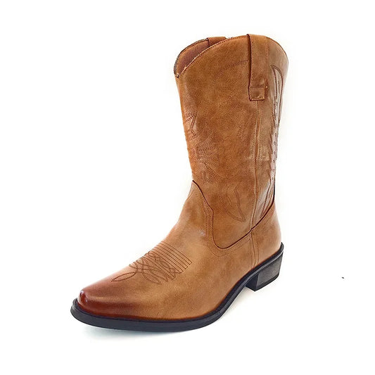 Western Men's Mid-Calf Slip-On Cowboy
