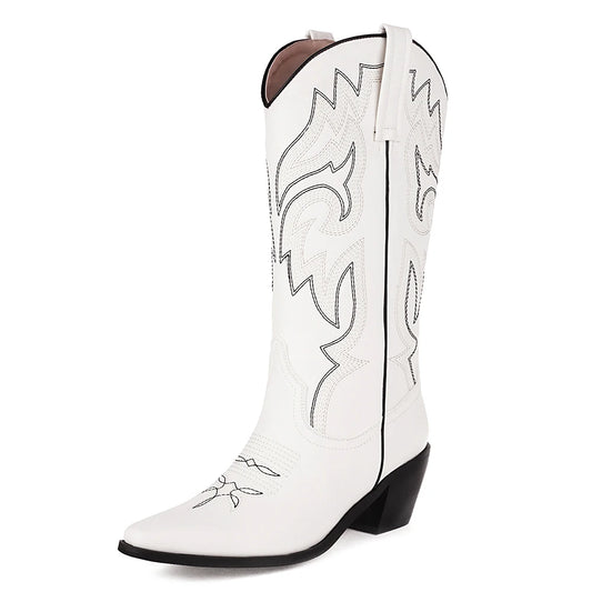 Pink Cowboy Cowgirl Woman Boots