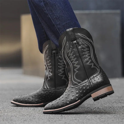 Men's Classic Retro Western Cowboy Boots