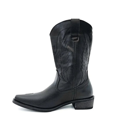 Western Men's Mid-Calf Slip-On Cowboy