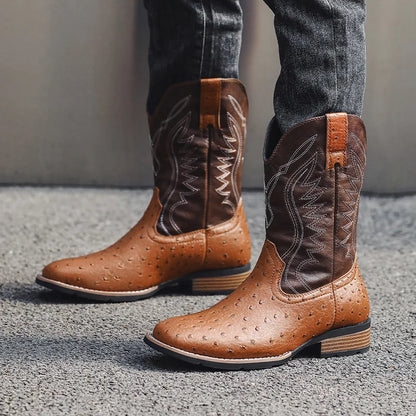 Men's Classic Retro Western Cowboy Boots