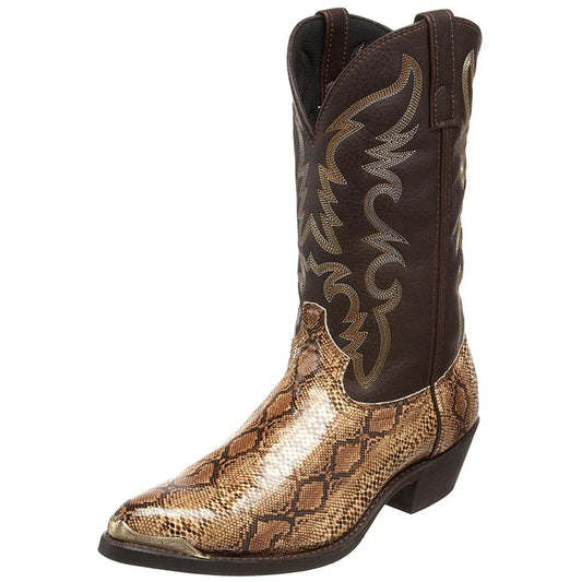 Retro Men Women Boots Golden