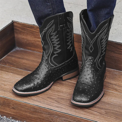 Men's Classic Retro Western Cowboy Boots