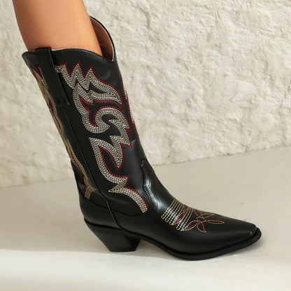Pink Cowboy Cowgirl Woman Boots